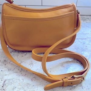 Coach Vintage 9031 Wendie Yellow Leather Crossbody Bag